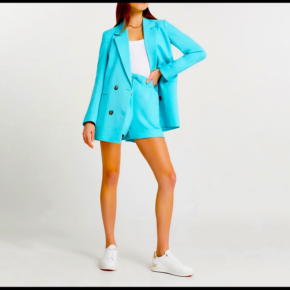 River Island blue long sleeve blazer